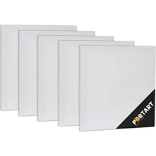 Aydogan's 20X20 cm 5'li Paket Beyaz Pamuklu Akrilik & Yağlı Boya Tuvalı Resim Kanvası