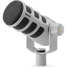 Aydogan's Røde Podmic, Profesyonel Dinamik Podcast Mikrofon, Beyaz