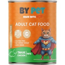 Aydogan's Bypet Tavuk Etli Yetişkin Yaş Kedi Sı 1 Adet -400 Gram Konserve