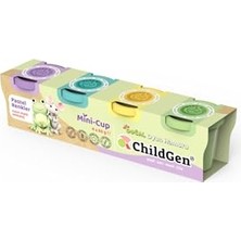 Aydogan's Childgen Doğal Oyun Hamuru - Mini-Cup Kurbağa ve Fare 4X65GR (Pastel Renkler)