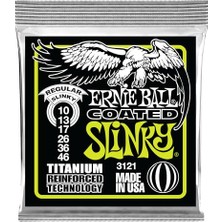 Aydogan's Ernie Ball Normal Slinky Kaplamalı Titanyum Rps Elektro Gitar Telleri, Ölçü 10-46