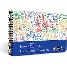 Aydogan's Faber-Castell Resim Defteri, 25X35 Cm, 30 Yaprak, Pp Kapak, Spiral Cilt, 120G Kağıt, Kolay Koparılabilir Sayfalar, Boyama Teknikleri Sayfası Içerir