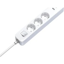 Aydogan's 20W Power Strip 3’lü Priz - 2× Usb-C + 1× Usb-A Hızlı Şarj ( Türkiye Garantili)