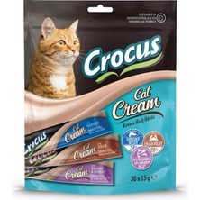 Aydogan's Crocus Karışık (Karidesli & Yengeçli & Somonlu - Karidesli) Krema Yetişkin Kedi Ödül Sı 30 x 15 gr