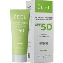 Aydogan's The Ceel Yağ Dengeleyici Mat Bitişli Güneş Kremi Spf 50+ 50 Ml, Yağlı ve Karma Ciltler Için Parlama Karşıtı Yüz Güneş Koruyucu, Niacinamide ve E Vitaminli Günlük Bakım