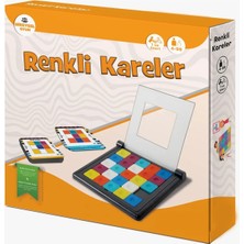 Moontime Alaçatı Renkli Kareler Tekli Zeka Oyunu
