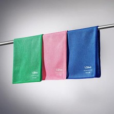 Aydogan's Silva Mikrofiber Cam Bezi Üçlü Set 40X40 cm - Hav ve Iz Bırakmayan Cam Silme Bezi, Deterjansız Sadece Suyla Temizlik, Ayna Ekran Çelik ve Oto Camı Için, Yeşil Mavi Pembe
