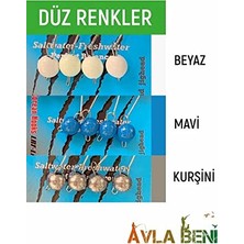 Aydogan's Safir Düz Uv ve Glow Jig Head Beyaz 3.5 G. 8 No.