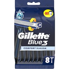 Aydogan's Gillette Blue3 Slalom Kullan At Erkek Tıraş Bıçağı 8 Adet