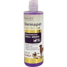Aydogan's Purele Dermapet Sarı Kahverengi Irk Kedi ve Köpek Için Dermatolojik Etkili Kremli Şampuan, 450ML,