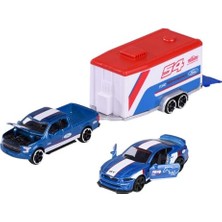 Aydogan's Majorette Race Trailer Ford F-150 Raptor & Mustang Gt