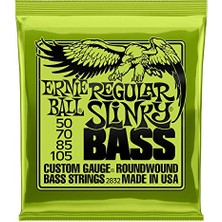 Aydogan's Ernie Ball Normal Slinky Nickel Wound Elektro Gitar Telleri, Ölçü 50-105