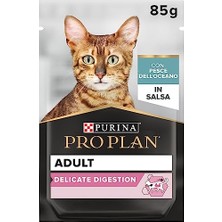Aydogan's Purina Pro Plan Delicate Digestion Sos Içinde Okyanus Balıklı Yetişkin Kedi Sı 85GR Pouch x 26 Adet