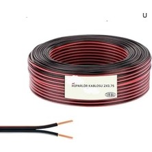 Aydogan's Mc Merlin 2X0.75MM2 Cca Yassı Kordon Kablo 100 Metre,