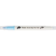 Aydogan's Brush Sing Pen Twin Çift Taraflı Fırça Uçlu Kalem Mavi