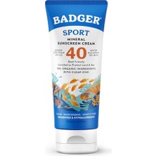 Aydogan's Badger Clear Zinc Kokusuz Güneş Kremi SPF40 87 ml