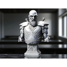 Moontime Alaçatı Kratos Büstü – Tanrıların Savaşçısı 3D Figür