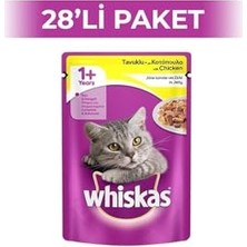 Aydogan's Whiskas Pouch Tavuklu Yetişkin Kedi Konserve Sı 85 gr 28 Adet