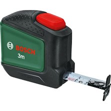 Aydogan's Bosch Şerit Metre 3m | Autolock; 19 mm Genişliğinde Naylon Kaplı Bıçak; Metrik Ölçek; Çift Taraflı Kanca; Metal Kemer Klipsi