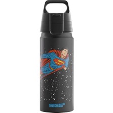 Aydogan's Sıgg - Wmb One Superman Alüminyum Içecek Şişesi, Karbondioksit Için Uygun, Sızdırmaz, Tüy Kadar Hafif, Bpa Içermez, Iklime Zarar Vermez, Sertifikalı, Spor ve Okul, Siyah, 0,6 L
