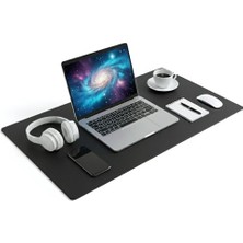Aydogan's 90X40 Xl Deri Mouse Pad,ofis,masa Matı Sümen,konforlu Mouse Pad,çift Yönlü (Siyah)