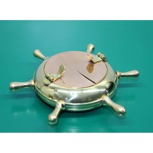 Moontime Alaçatı Pirinç Dümenli Küllük 13 cm