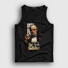 Presmono Unisex Siyah Marlon Film Baba The Godfather Atlet