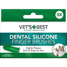 Aydogan's Vet's Best Vet’s Best™ Kedi ve Köpekler Için Silikon Başlıklı Parmak Diş Fırçası