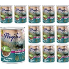 Aydogan's Mystic Yetişkin Köpek Biftekli ve Jöleli Konserve Yaş  400 gr x 12 Adet