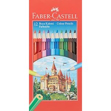 Aydogan's Faber-Castell Karton Kutu Renkli Boya Kalemi, 12 Renk, Yumuşak ve Canlı Renkler, Kolay Açılır, Kırılmaya Dayanıklı Uçlar, Uç Kırılmasına Karşı Dayanıklılığı Artıran Özel Yapıştırma Sistemi