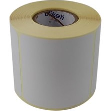 Aydogan's Eko Termal Etiket 80MM x 80MM Ruloda 500 Adet 40MM Kuka Çapında Direk Termal Transfer Etiketi