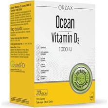 Aydogan's Ocean Vitamin D3 1000 Iu 20 ml Sprey 130 Puff, Takviye Edici Gıda