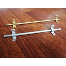 Moontime Alaçatı Merdiven Dip Çubuğu - Halı Çubuğu 90CM - Mat Gri - Mobilya Bağlantı Elemanları