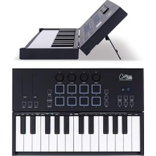 Aydogan's Fc-25 Katlanabilir Midi Klavye Denetleyicisi, 25 Tuşlu USB Mıdı Klavye, 8 Rgb Davul Pedi, Bluetooth Mıdı, Cubase Le Yazılımı, Şarj Edilebilir Pil, Stüdyo Için Kompakt