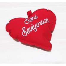 Moontime Alaçatı Seni Seviyorum Mini Kalp Yastık 12X4 cm