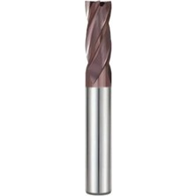 Moontime Alaçatı Pro-X 4 Ağızlı, Kısa, Kaplamalı Karbür Parmak Freze Ø10 mm (Çap)