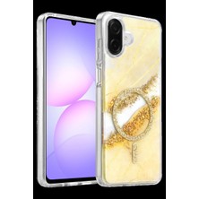 Royaleks Onegif Samsung Galaxy A07 4g Lotus Simli Magsafe Kapak - Gümüş