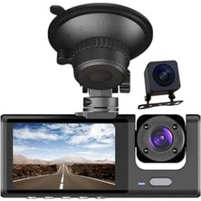 Odea 1s WIFI/1920P FHD/170° Ultra Geniş Açı/gece Görüşü ve G-Sensörü/ 3 Kameralı Araç Kamerası (2025)