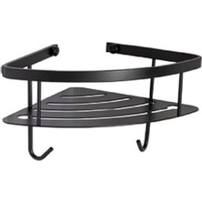 Moontime Alaçatı System Banyo Duş Raf Sistemi Siyah Renk 152X197X280 mm