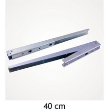 Moontime Alaçatı Katlanabilir L Masa Konsolu 40 cm Metal / 2'li Paket - Raf Altı - Tek Ebat