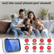 Odea Bluetooth Akıllı Termometre ve Nem Ölçer | 80 Metre Menzil | Uygulama Kontrollü