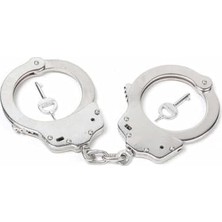 Odea Çelik Kelepçe - Zincirli Masolet Çift Anahtarlı Polis Kelepçesi