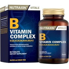 Odea Nutraxin B Vitamin Complex – 10 Farklı B Vitamini Içerikli Takviye – 60 Tablet