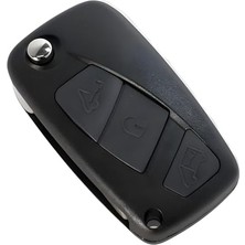 Odea Autohan Keys Fiorino Punto Linea Ducato ile Uyumlu, 3 Tuşlu Kumanda Anahtar Kabı, Siyah