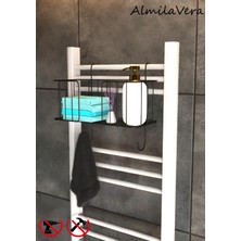 Moontime Alaçatı Asılabilir Havlupan Düzenleyici Havluluk Banyo Düzenleyici Havlu Kurutma Sepeti Havlupan Askısı