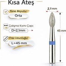 Moontime Alaçatı Vladmiva Elmas Freze Başlık Yuvarlak Ateş Orta Sertlik (Mavi) 0,21 mm Adet Fiyatı