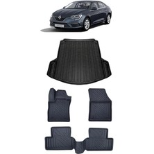 Odea Renault Megane 4 2026 Model Ile Uyumlu 5d Premium Ekstra Havuzlu Paspas ve Bagaj Havuzu Set