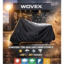 Odea Honda CL250 Motosiklet Brandası Topcase Uyumlu Su Geçirmez Branda,örtü,siyah