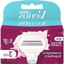 Odea Gillette Venus Comfortglide Sugarberry Yedek Bıçak, Kadınlar Için, 5 Bıçaklı, 3 Adet