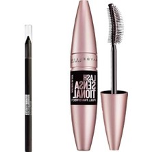 Odea Ekstra Siyah 9.5 ml Maskara ve Mini Eyeliner ile Makyaj Seti